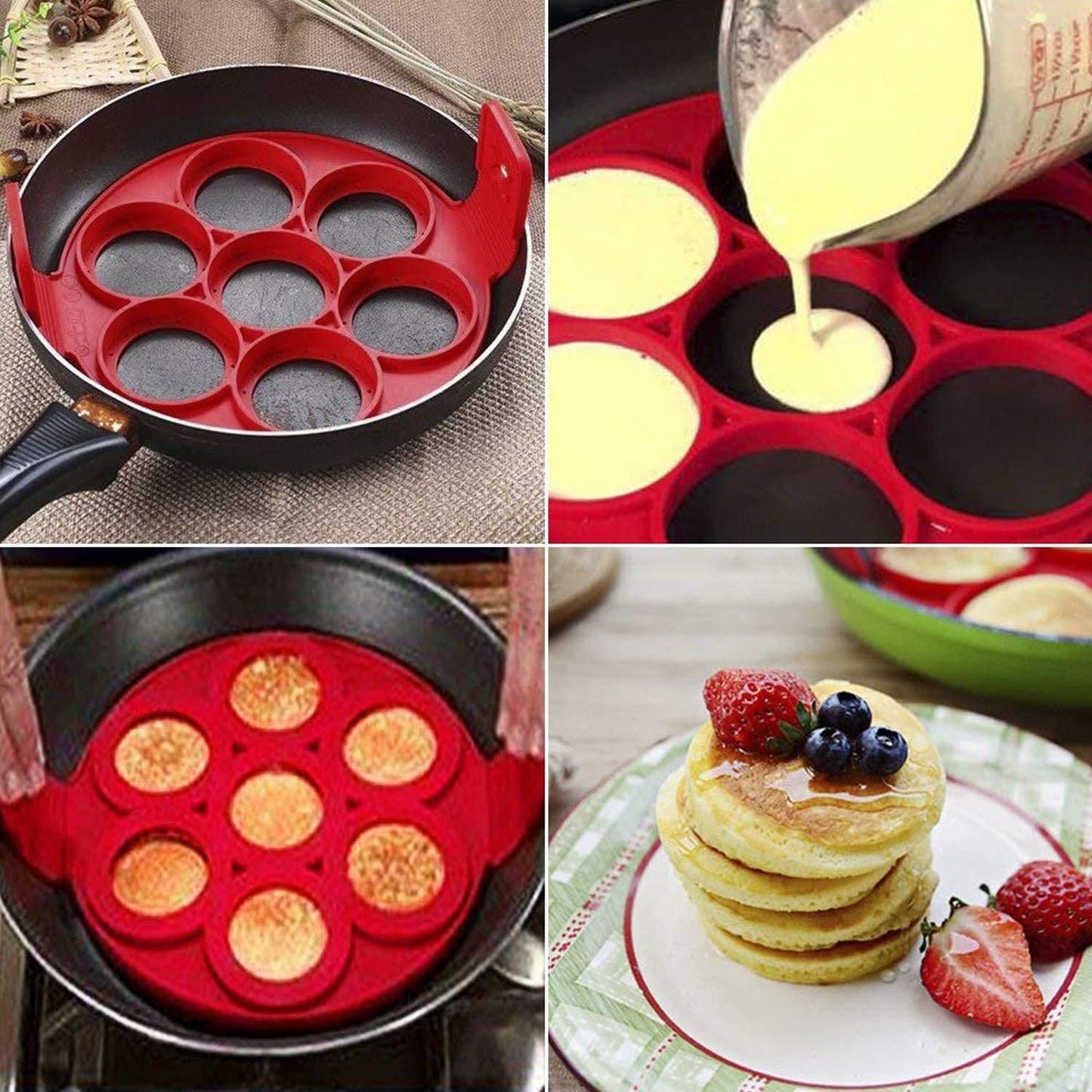 Silicone Non Stick Pancake Maker Molds