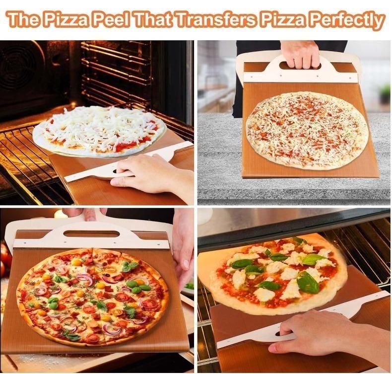 Wooden Pizza Paddle with Smooth Handle for Transfer The Pizza Crust